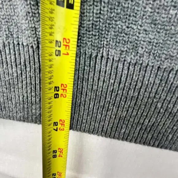 Eddie Bauer Men's Large Gray Crew Neck Knit Cotton Sweater - Picture 9 of 10